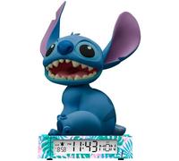 KIDS EUROSWAN, S.L. Réveil lampe 3D Stitch avec date Bleu pour enfants