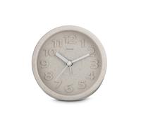 Réveil "Fuerteventura", silencieux, rond, Ø 12 cm, beige