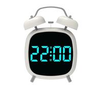 Réveil : horloge LED numérique intelligente, contrôle flexible de répétition, lumière intégrée avec réglage de la luminosité des niveaux | Idéal pour le bureau de la chambre des adolescents pour