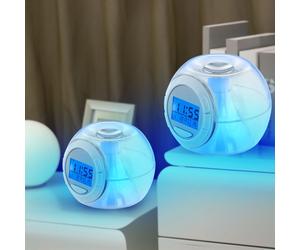 Réveil Horloge Weckuhr Numérique LED Affichage Date Température Snooze RGB 2er