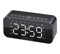 Réveil Intelligent LED avec Bluetooth et Horloge Intégrée 2200 mAh Avizar Noir Noir