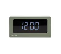Karlsson Horloge de table Boxed LED Jungle Green 14 x 15 x 6 cm
