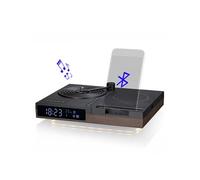Réveil KIENZLE Bluetooth Charge sans fil Design tourne-disque Noir