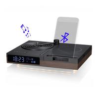 Réveil - KIENZLE - Rétro avec Bluetooth® - Charge sans fil - Affichage température - Éclairage d'ambiance