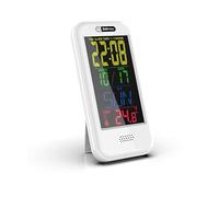 Réveil LCD créatif Multi-Fonctions température et humidité écran Couleur Blanc avec Un câble USB Batterie Les acheteurs apportent Leur Propre
