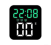 Réveil LED avec triple fonction d'alarme - Grand affichage - Luminosité réglable - Fonction snooze - Affichage de la température et de la date - Pour chambre à coucher, salon, bureau, mur ou table