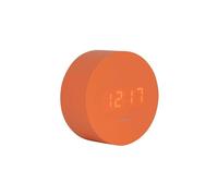 Réveil LED - Karlsson - Spry Round - Design Moderne - Couleur Orange