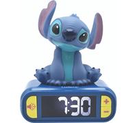 Réveil digital Lexibook avec veilleuse lumineuse Stitch en 3D