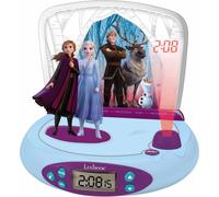 Lexibook - Réveil-projecteur Reine des neiges - Fonction Alarme et répétition Snooz - Veilleuse avec minuterie - Ecran LCD - Piles