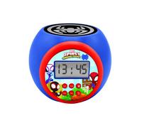 Lexibook, Spidey et Ses Amis extraordinaires, Réveil-projecteur avec Fonction Alarme et répétition Snooze, veilleuse avec minuterie, écran LCD, à Piles, RL977SP1