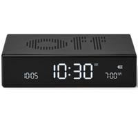 Réveil LEXON Flip Premium Rechargeable Aluminium Noir