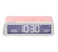 Lexon Flip Classic réveil Matin Lumineux, réversible avec Faces on Off et Fonction Snooze, à écran LCD et Lumière Tactile, Rechargeable par USB-C - Rose Quartz