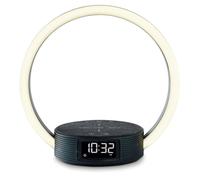 Beurer WL 65 Wake Up+Charge Réveil lumineux, lampe de chevet et station de recharge pour smartphone, réveil avec simulation du lever du soleil, veilleuse réglable avec option de changement de couleur