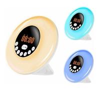 Réveil lumineux - PZCC - Modèle PZCC - Simulation lever/coucher - 7 couleurs RGB - Bluetooth 5.0 & radio