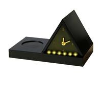 Réveil lumineux - Support ergonomique en bois avec porte-gobelet, pour hommes, femmes, amis, enfants, enseignants, étudiants, écrivains, amoureux, comptoir, chambre à coucher