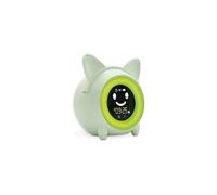 Metronic Réveil enfant 477346 – Veilleuse, Indicateur jour/nuit, Température, 5 sons d'alarme – Vert