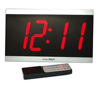 Réveil malentendant GEEMARC - BD4000SS Horloge LED - Grand affichage de la date, heure et température