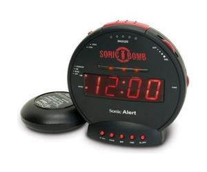 Réveil malentendant vibreur GEEMARC Sonic Bomb SBB 500SS - Jusqu'à 85dB