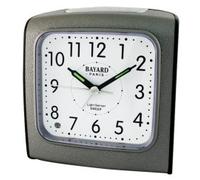 Réveil matin Bayard gris lumineux par capteur Couleur : Blanc