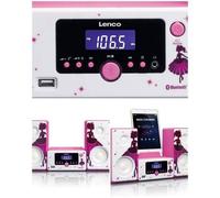 Réveil micro-set - LENCO - MC-020 - Bluetooth 4.0 - Radio FM - Chargeur USB