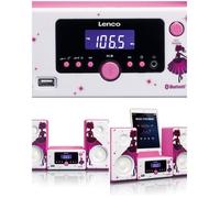 Réveil micro-set - LENCO - MC-020 - Bluetooth 4.0 - Radio FM - Chargeur USB