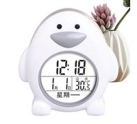 Réveil Mignon, horloges pour pour Chambres | Horloge de Bureau de Dessin animé en Forme de Pingouin,Réveil numérique, Calendrier perpétuel, Horloge pour Ok pour se réveiller pour Chambre d'enfant