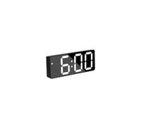 Réveil miroir numérique à led affichage de la température de l'heure de répétition horloge de bureau en mode nuit