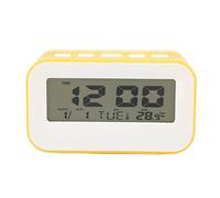 Réveil musical LCD pour enfants avec fonction compte à rebours pour chambre à coucher (couleur jaune)