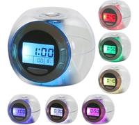 Réveil Numérique à 7 LED Couleurs Changeantes et 6 Sons de Nature et de Campagne My11728