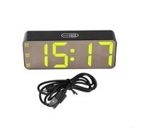 Réveil numérique à grand écran pour chambre à coucher, fonction variateur réglable et contrôle du volume à 7 étapes, prend en charge le mode AM PM et 24 heures