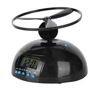 Réveil Numérique à Hélice Volante, nouveauté, Portable, Mini Rond LCD, Fournitures Ménagères