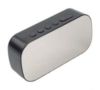 Réveil numérique avec 5 niveaux de luminosité pour tous les paramètres, chronométrage simple et efficace pour la maison et le bureau (B-Blanc)