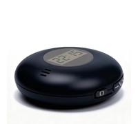 Réveil numérique avec affichage LCD, lecteur CD portable, réveil numérique pour gros dormeur, réveil à vibration pour gros dormeur, double alarme idéale pour les voyages, les malentendants, les