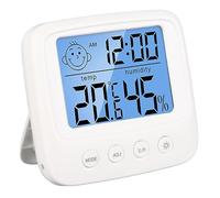 Réveil Numérique avec Température et humidité Intérieure, Réveil Thermomètre Numérique avec Rétroéclairage Nocturne, écran LCD, pour Chambre D'enfant