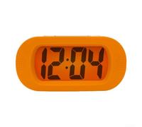 Réveil numérique avec veilleuse et bouton snooze pour une lecture facile de l'heure (orange)