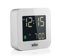 Réveil numérique - BRAUN - BC 08 W-DCF - Carré - Blanc - Fonction Snooze