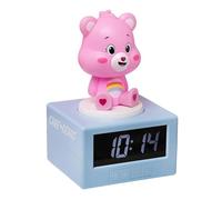 Paladone Réveil numérique Care Bears Pink Cheer Bear avec lumière Nocturne et Musique, décoration de Chambre Officielle pour Filles et Femmes, Produit de Pop Culture à Piles