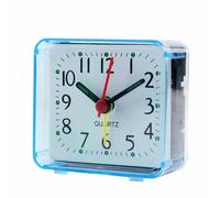 Réveil Numérique De Chevet,Petite Réveil À Quartz,À Piles,Carré,Pour Chambre D'étudiant,Réveil Avec Bip Sonore.Blue.