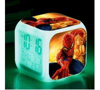 Réveil Numérique de Spider-Man pour Enfant avec Affichage LED, pour Enfant,Table Bureau,Cadeau d'Anniversaire Noël-Animé 1