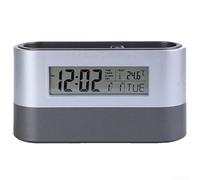Réveil numérique électronique avec porte-stylo, calendrier de bureau avec affichage de la température et compte à rebours fonction sieste pour bureau, étude, maison