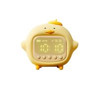 Réveil numérique en forme de canard pour enfants avec veilleuse, horloge de chevet numérique pour chambre à coucher