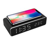 Réveil numérique - GEMBIRD - DAC-WPC-01 - Noir - LCD - 2 alarmes réglables Noir