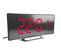 Réveil numérique - Grand écran LED à chiffres - Horloge de chevet avec chargement USB et type C, batterie de secours, luminosité réglable | Horloge facile à voir pour garçons, filles, adultes