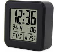Réveil numérique, horloge de bureau avec grand écran, horloge de nuit avec température, horloge portable avec rétroéclairage blanc, fonction snooze, affichage 12/24 heures et jour/date