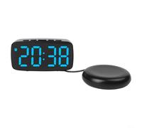 Réveil numérique, horloge de chevet LED avec chargement USB pour chambre à coucher, horloge de bureau de voyage avec design simple GH1102(B)