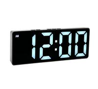 Réveil Numérique, Horloge LED pour Chambre à Coucher, Horloge de Bureau électronique avec Affichage de la Température, Affichage 12H 24H pour la Maison, la Chambre, Le Bureau
