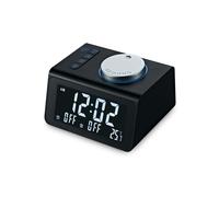 Réveil numérique intelligent avec radio FM, deux ports USB, minuterie de mise en veille et luminosité réglable ¿ Idéal pour les chambres