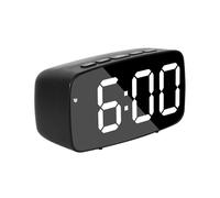 RéVeil NuméRique Intelligent de Chevet, Horloge de Bureau USB de à LED Blanche avec RéPéTition de TempéRature de Date 12 / 24H pour Chambre à