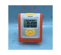Réveil numérique LCD parlant russe (orange) pour aveugles ou malvoyants pyccknn avec grand affichage