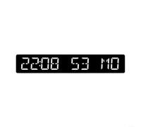 Réveil numérique LED avec synchronisation de l'heure, réveil de table électronique avec compte à rebours jusqu'à 999 jours, horloge multifonction avec affichage de la date et des secondes, 4 niveaux